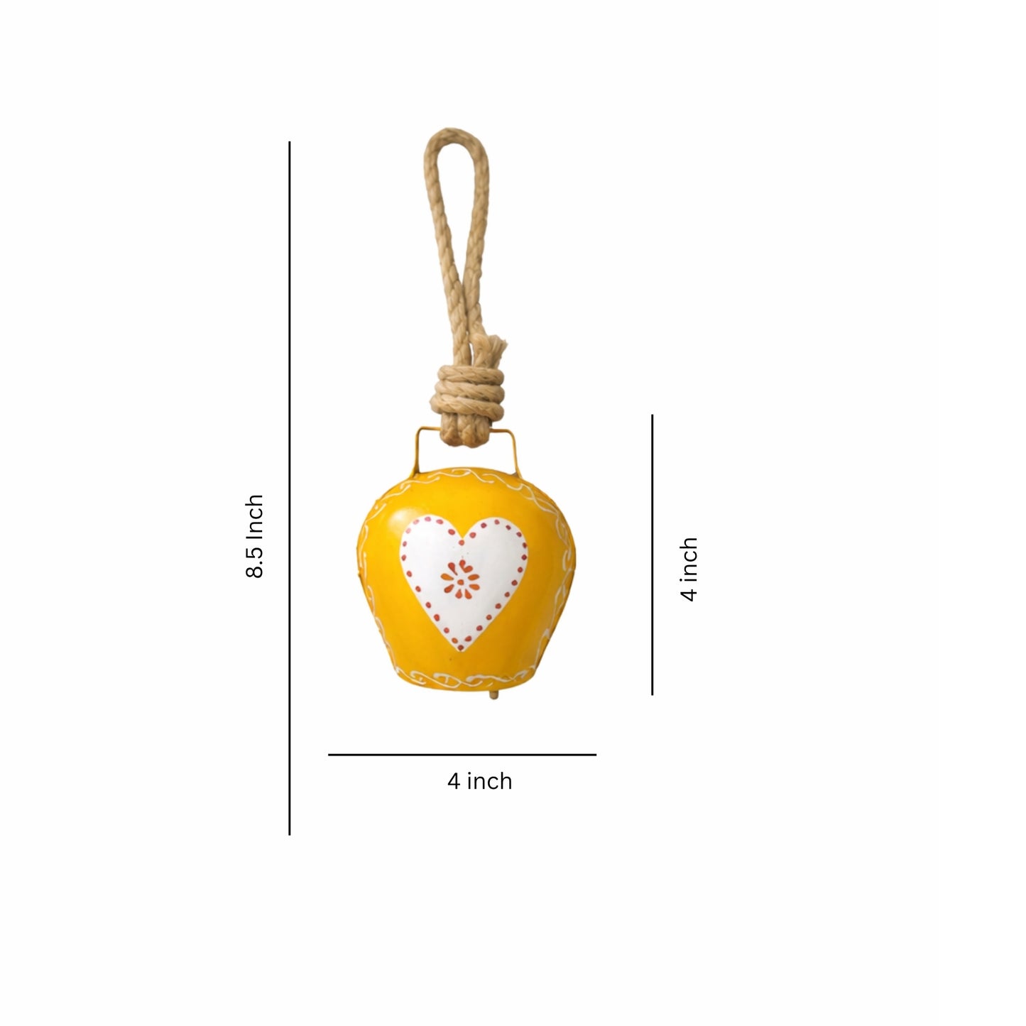 Love Knot Hanging Charm- Yellow
