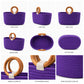 Purple Aura Basket Wooden Ring Rope Basket