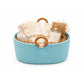 Luna Wooden Ring Rope Basket- Aqua