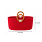 Royal Cherry Wooden Ring Rope Basket