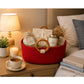 Royal Cherry Wooden Ring Rope Basket