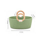 Olive Grace Basket Basket Wooden Ring Rope Basket