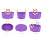 Lavender Bliss Basket Wooden Ring Rope Basket