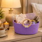Lavender Bliss Basket Wooden Ring Rope Basket