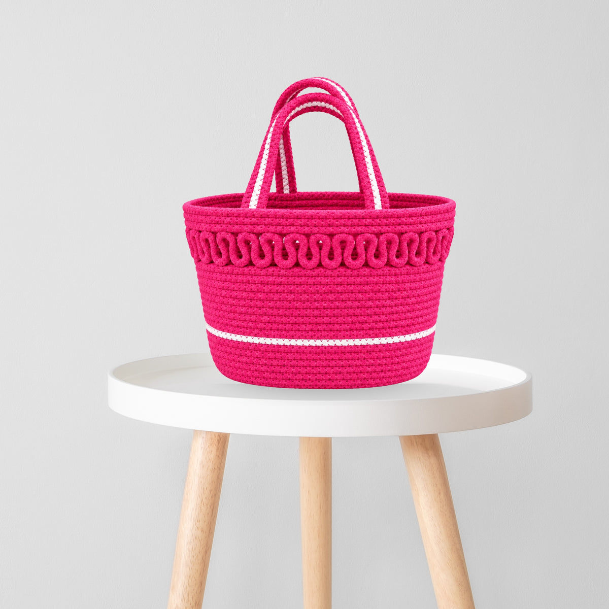 Wave Lunch Bag_Rani Pink