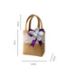 Set of 3  Burlap Flower Basket Wedding Candy Gift Basket for Wedding Ceremony Party Christmas, Diwali  Gifting - Purple