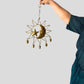 Sun, Moon & Star Metal Wind Chime Wall Hanging