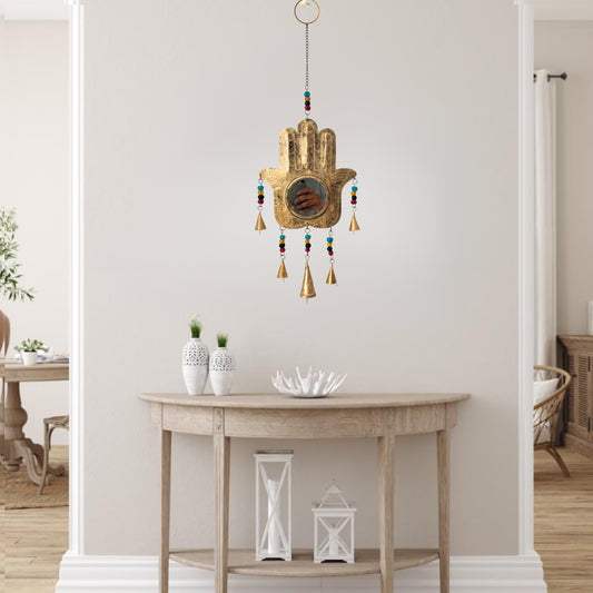 Designer Hamsa Mirror Wall Hanging