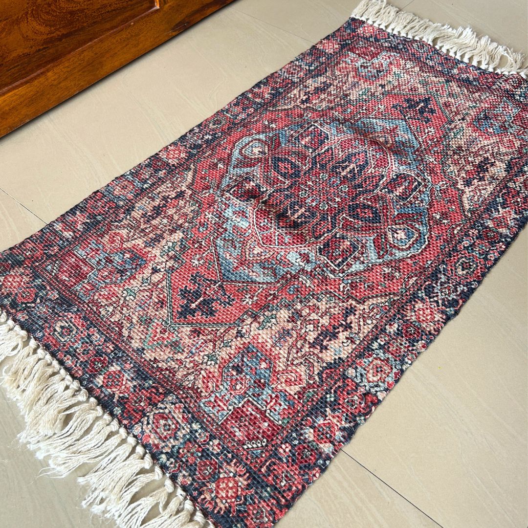 Timeless Tapestry Cotton Dhurrie | Floormat | 33X21 Inches