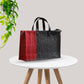 Large Eco Friendly Multipurpose Jute Lunch Bag Red And Black
