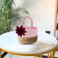 Pink Gift Hamper Basket Jute and Cotton  for Wedding Ceremony Party Christmas, Diwali  Gifting