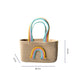 Rainbow Handle Storage Basket - Aqua
