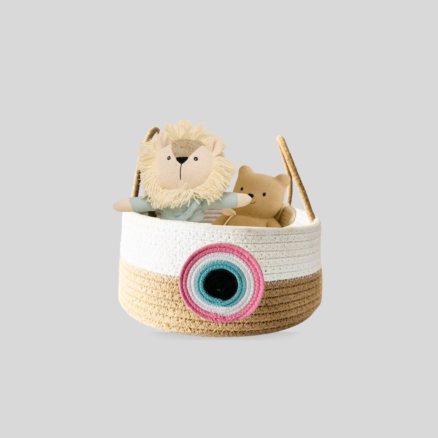 Premium Cotton Evil Eye Hamper Basket – Perfect for Wedding, Baby Shower & Festival Return Gifting