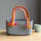 Set of 2 Boho Baskets - Black & Grey