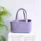 Set of 2 Cotton Baskets- Lavender & Aqua