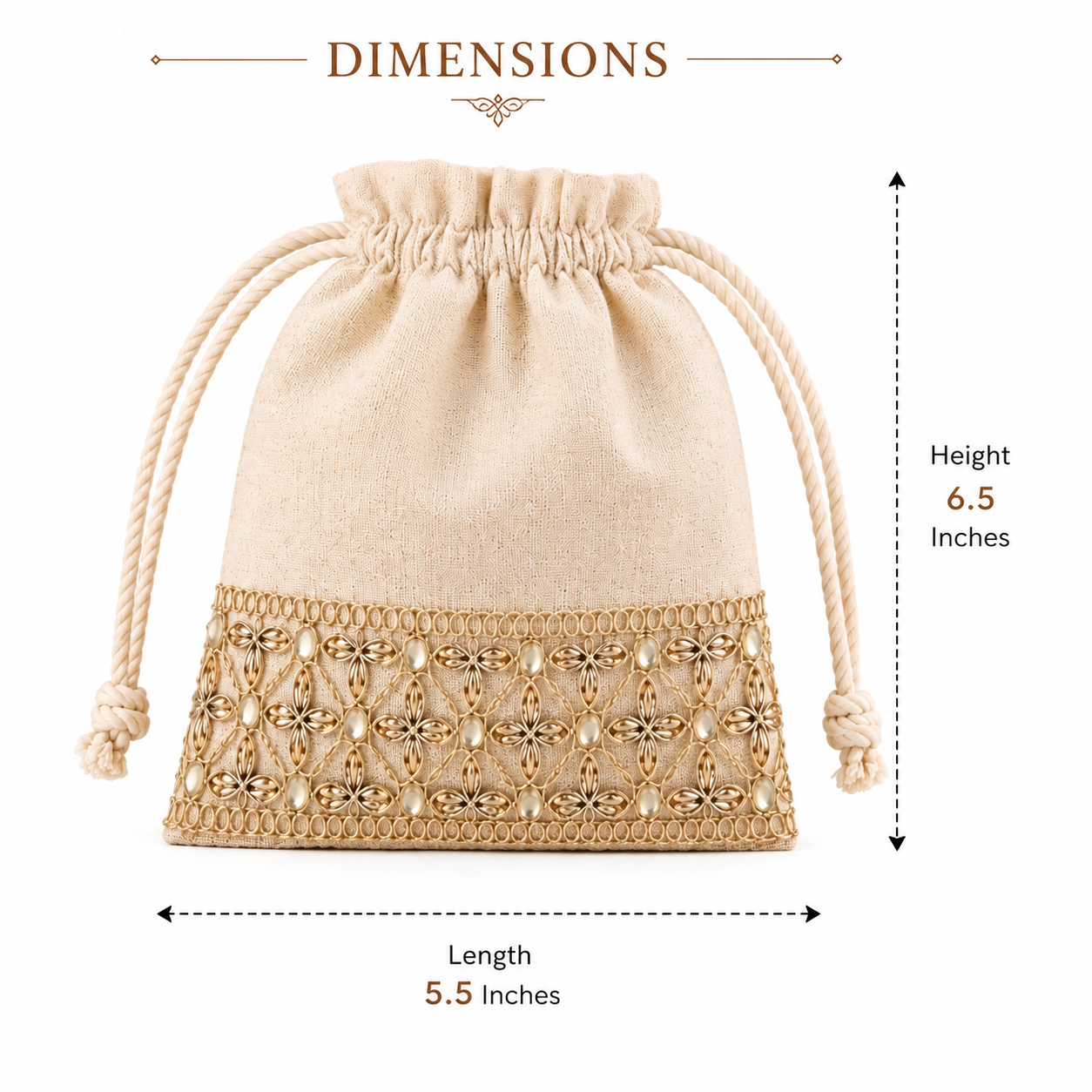 3 Potli Bags for Return Gifts - Noor