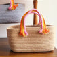Boho Storage Basket - Beige - jasmeyhomes