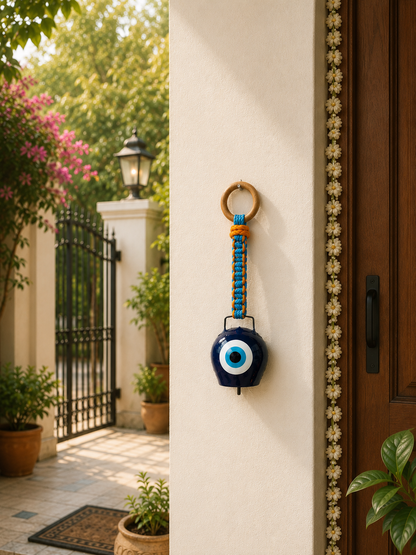 Evil Eye Cow Bell for Wall Decor & Gifting