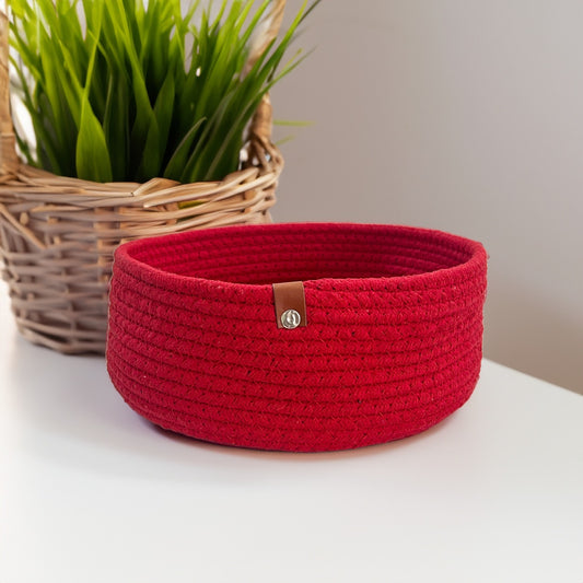 Large Red Cotton Organizer