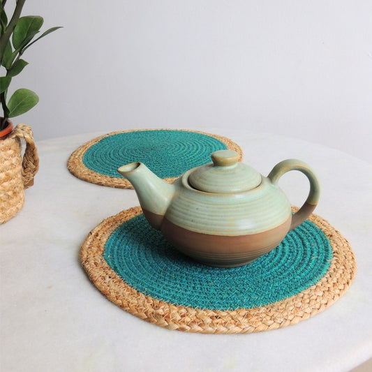 Teal Single Ring Table Mats - jasmeyhomes