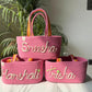 Personalized Cotton Rope Baskets with Name