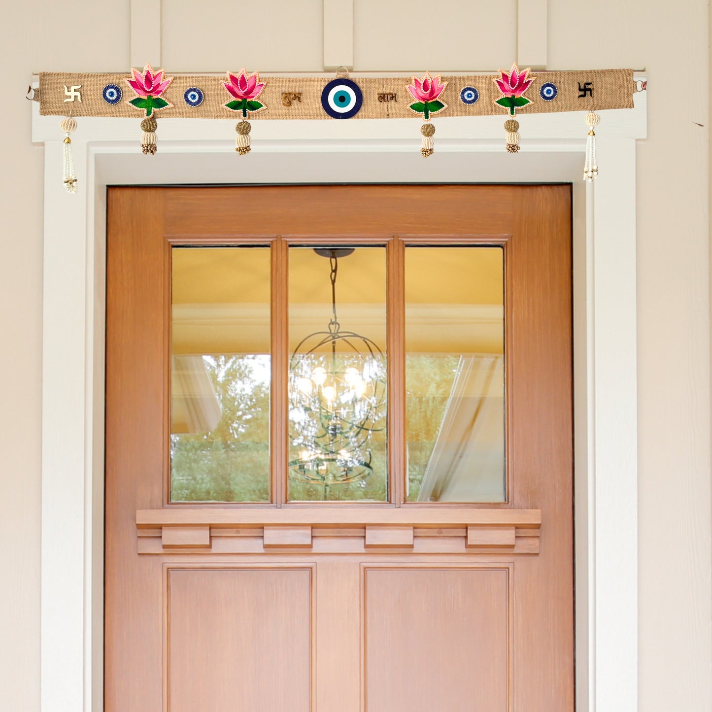 Evil Eye And Lotus Subh Labh Door Toran