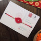 Set of 2 ASHOKA Rakhi for Brother with Post Card - jasmeyhomes