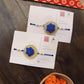 Set of 2 CHAKRA Rakhi for Brother with Post Card - jasmeyhomes