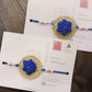 Set of 2 CHAKRA Rakhi for Brother with Post Card - jasmeyhomes