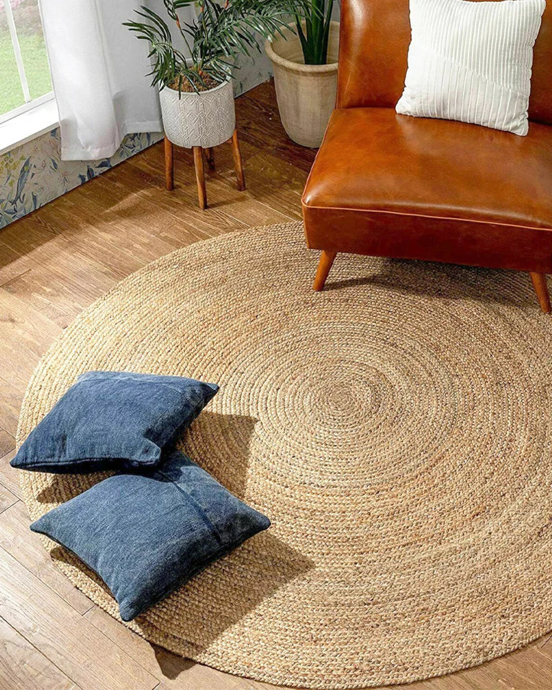 Round Jute Area Rug