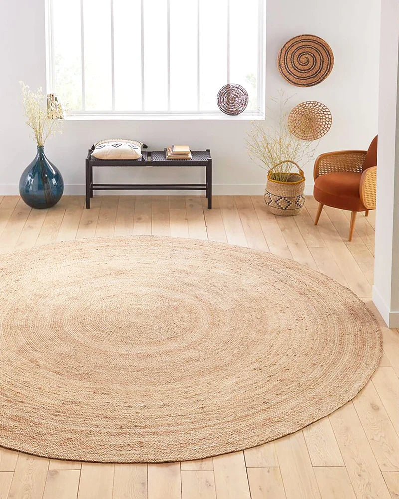 Round Jute Area Rug