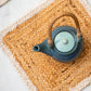 Upper Crust Square Jute Mats - White - jasmeyhomes