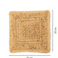 Upper Crust Square Jute Mats - Natural - jasmeyhomes