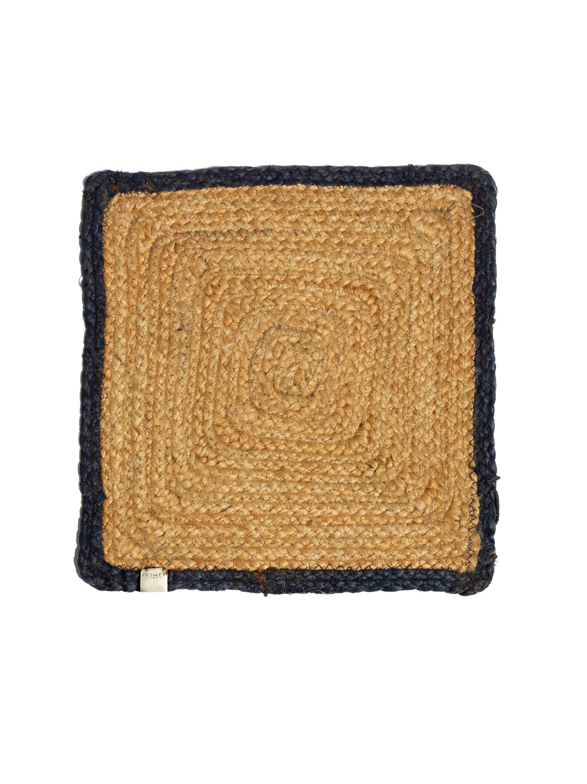 Upper Crust Square Jute Mats - Blue - jasmeyhomes