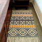 Bohemian Yellow & Black Hand Woven Tassels Rug - jasmeyhomes
