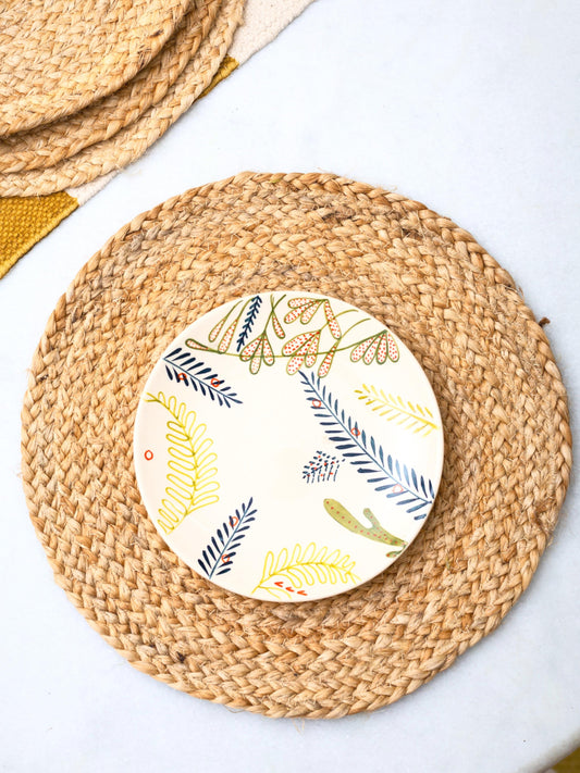 Round Jute Placemat - Natural - jasmeyhomes