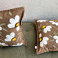Embroidered Cushion Cover - Daisy Brown - jasmeyhomes