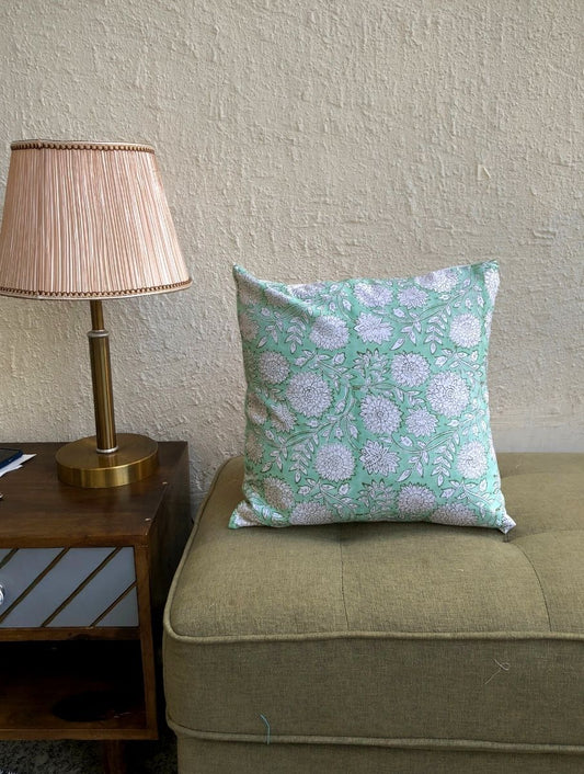 Blocked Cushion Cover - Mogra - jasmeyhomes