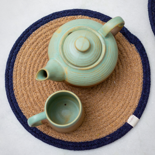 Set of 2 Reversible Placemats- Outer Ring | Blue - jasmeyhomes