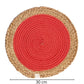 Jute & Cotton Monochrome Placemats - Coral - jasmeyhomes