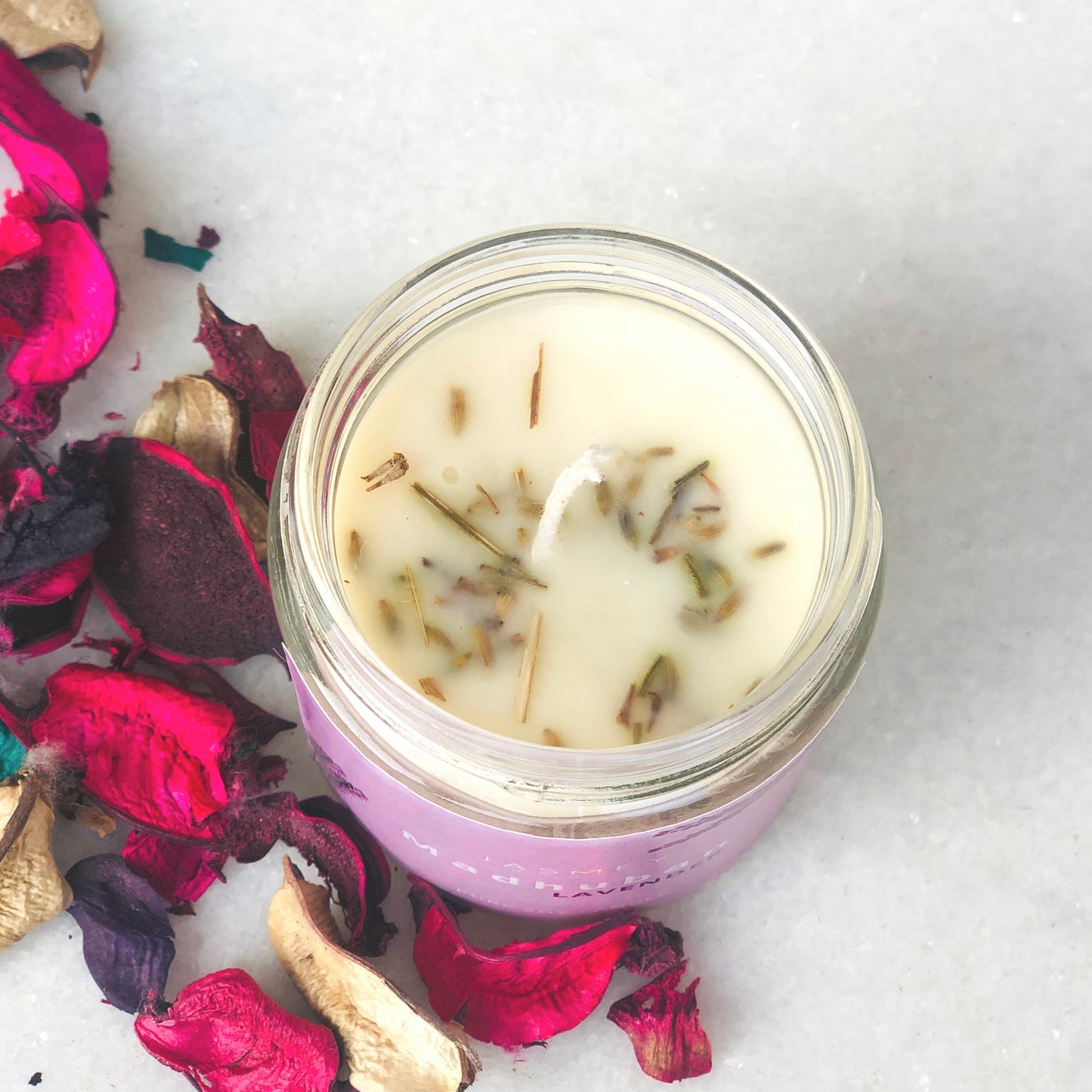 JASMEY HOMES | SET OF 2 SCENTED CANDLE- CLOVE AND LAVENDER - PURE SOY - jasmeyhomes