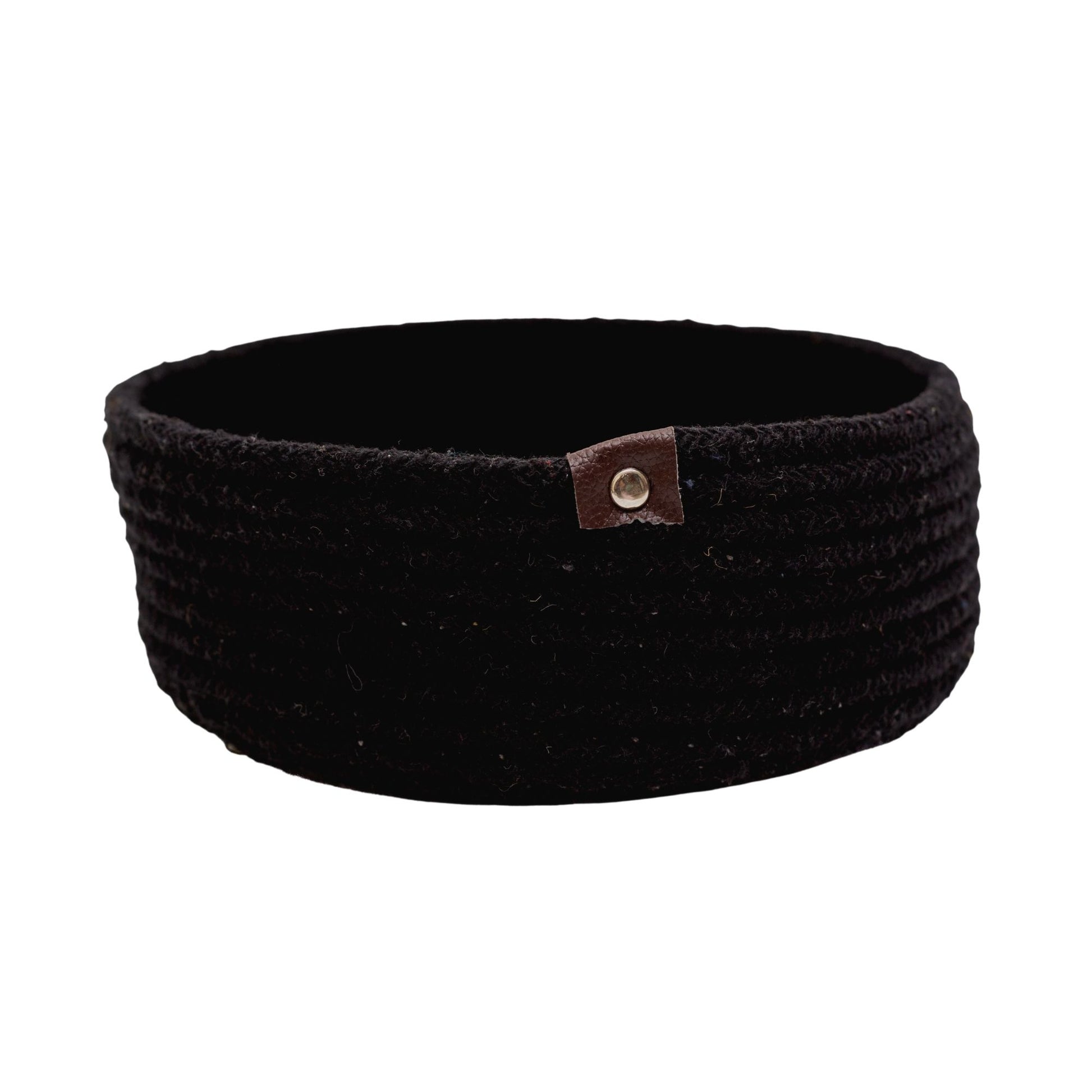 Black storage baskets for shelves - Pack of 1 - jasmeyhomes
