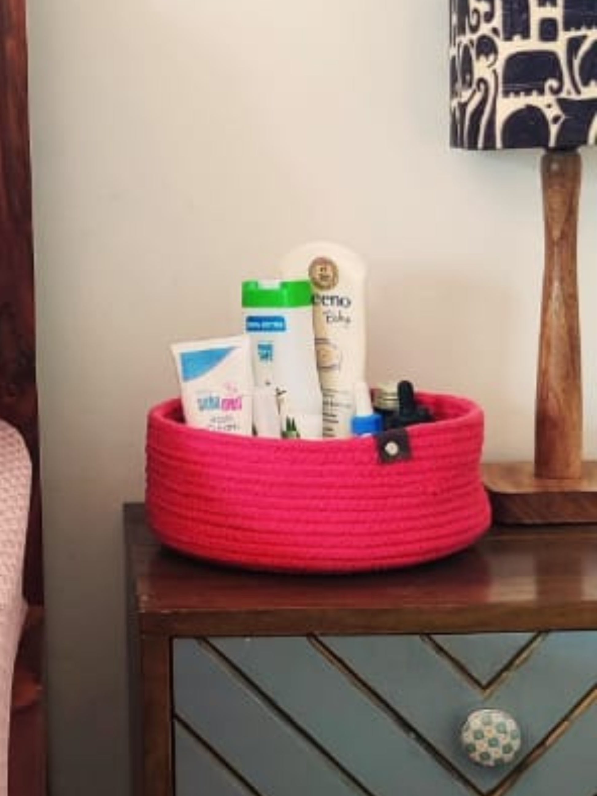 Black storage baskets for shelves - Pack of 1 - jasmeyhomes