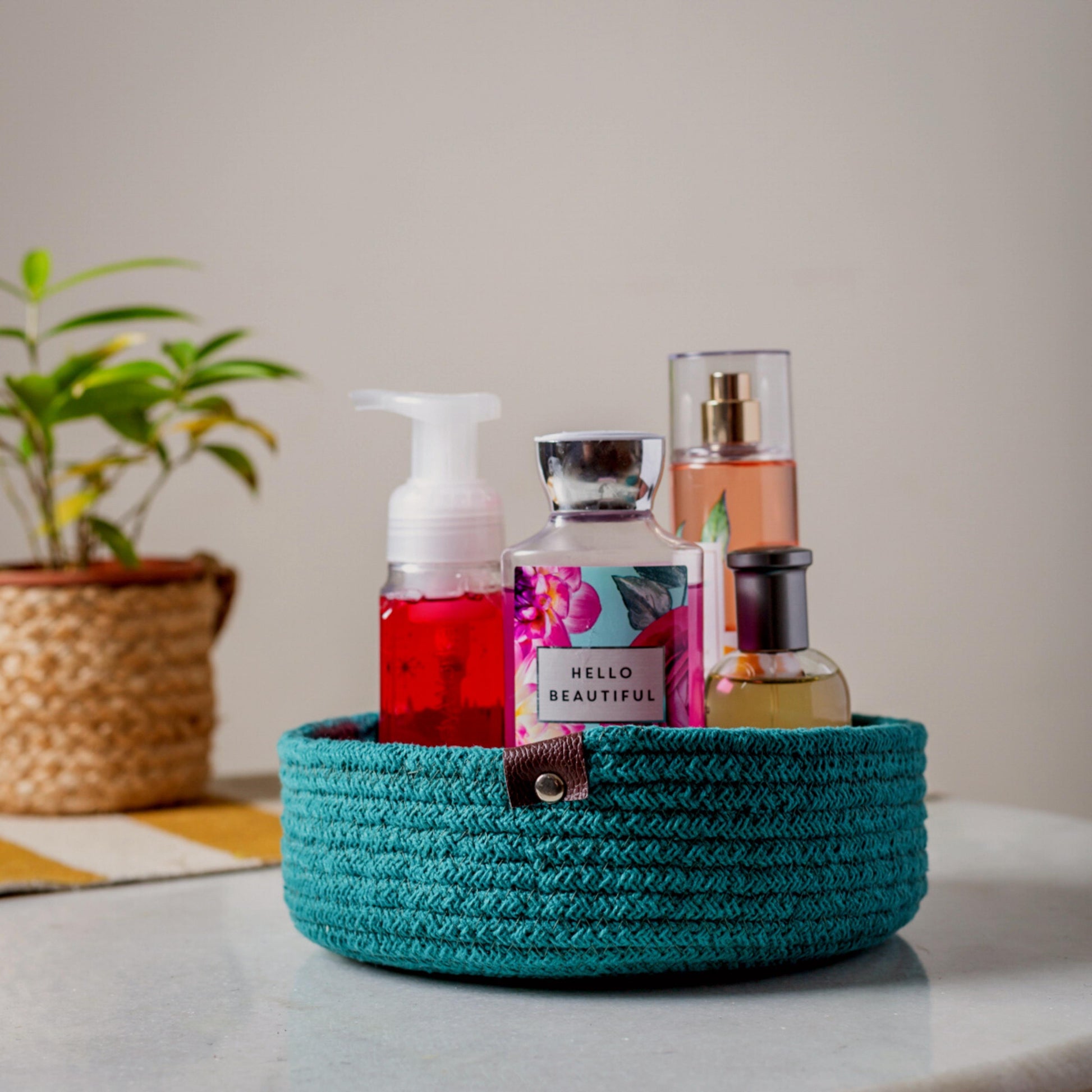 Set of 3 Storage Basket- Teal - jasmeyhomes